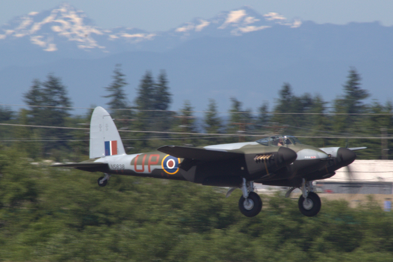 A Scale Canadian Mosquito TV959 First Flight