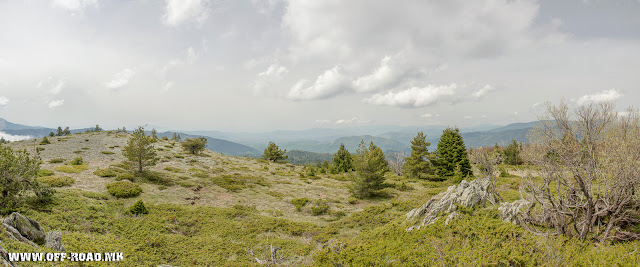 View from Macedonian / Greek border line toward Mariovo / Macedonia