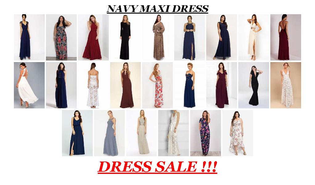 Huge Sale - Navy Maxi Dress