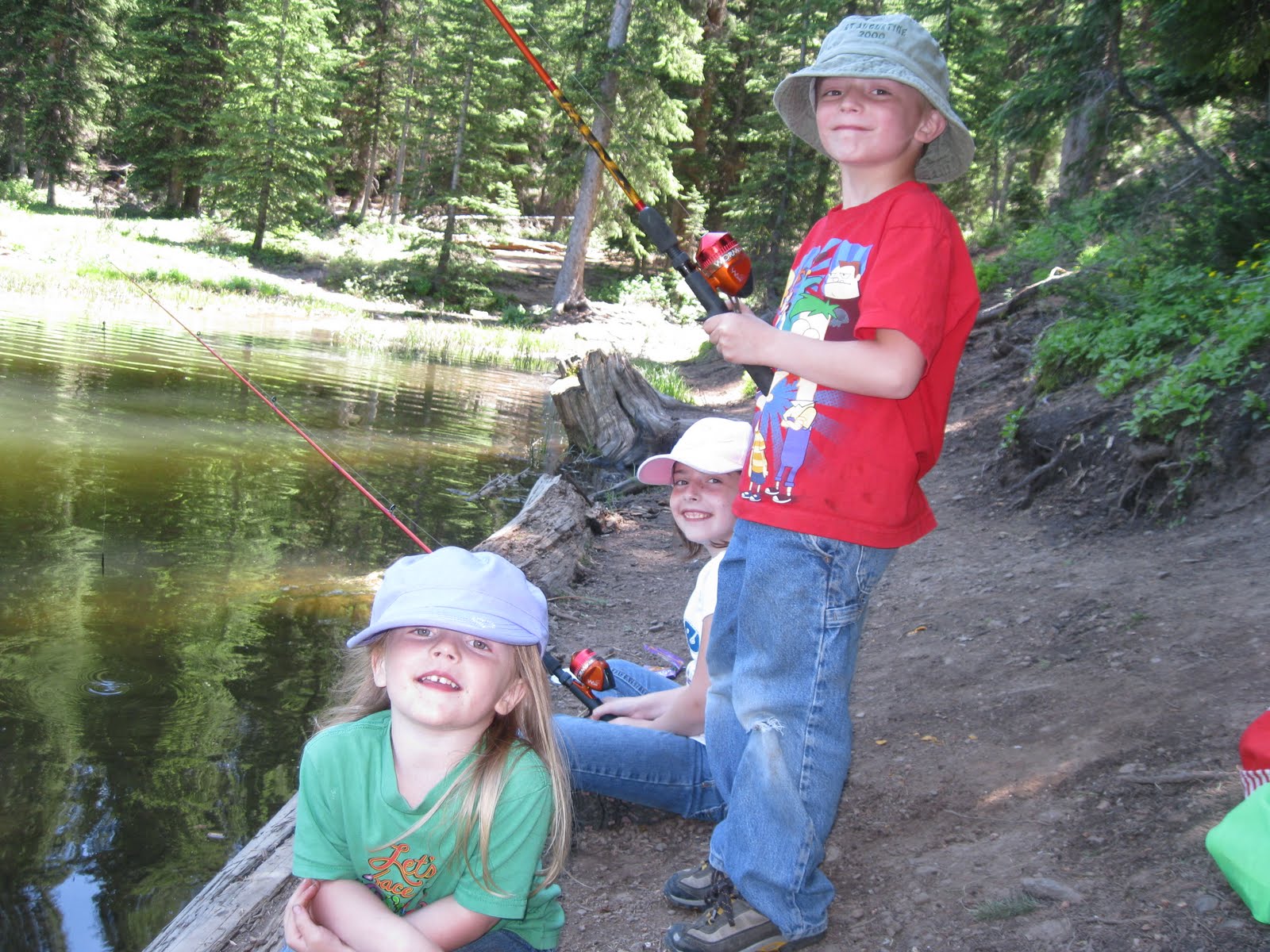 Neeleyfam Fishing at Mill Hollow