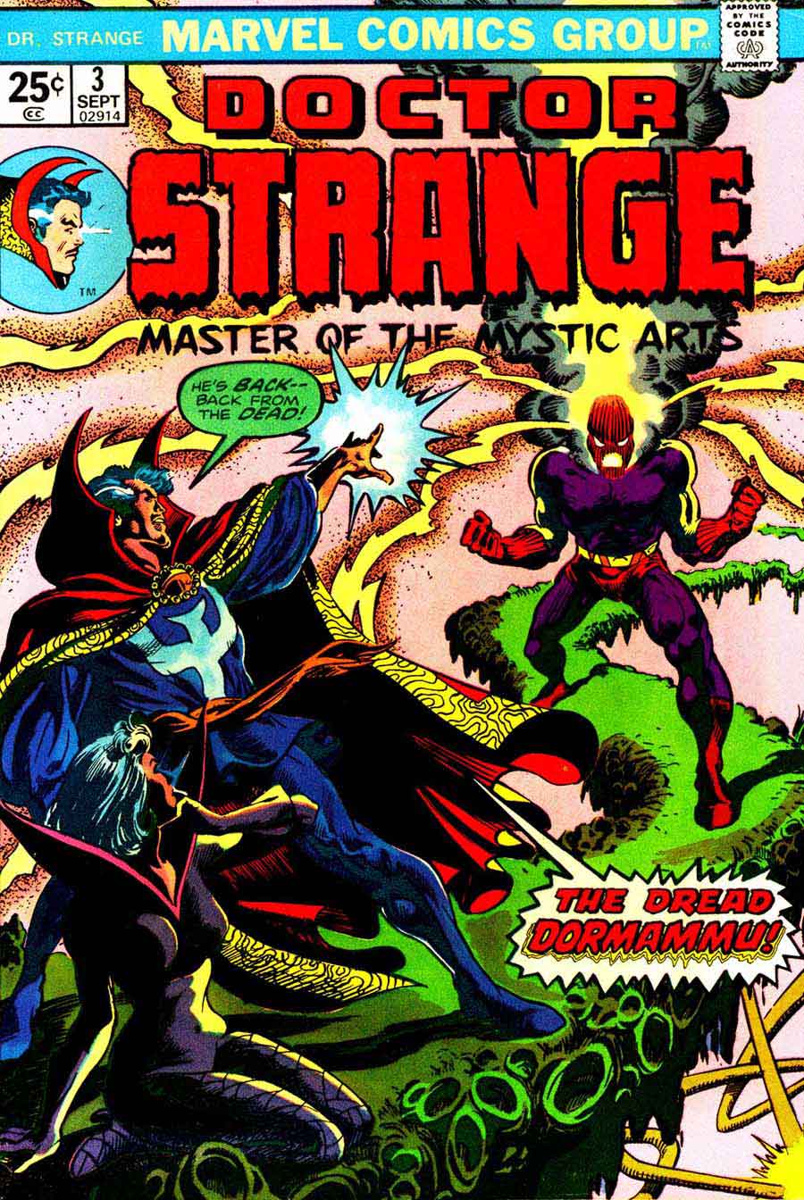 Frank Brunner  bronze age 1970s marvel comic book cover art - Doctor Strange v2 #3