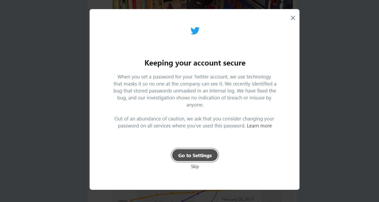 Twitter Warns 336 Million Users to Change Their Passwords
