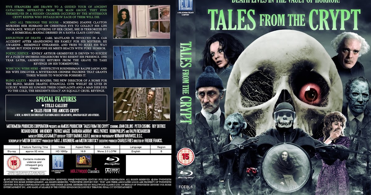 Arko's Covers Tales From the Crypt (1972) Bluray Cover