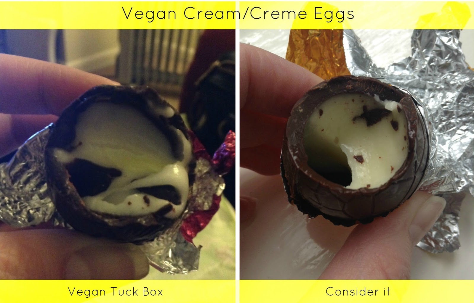 Vegan Dairy Free Creme Egg