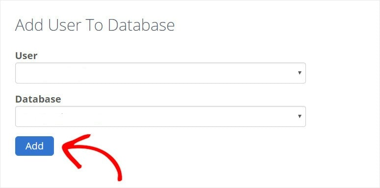 Add User to Database Add User to Database