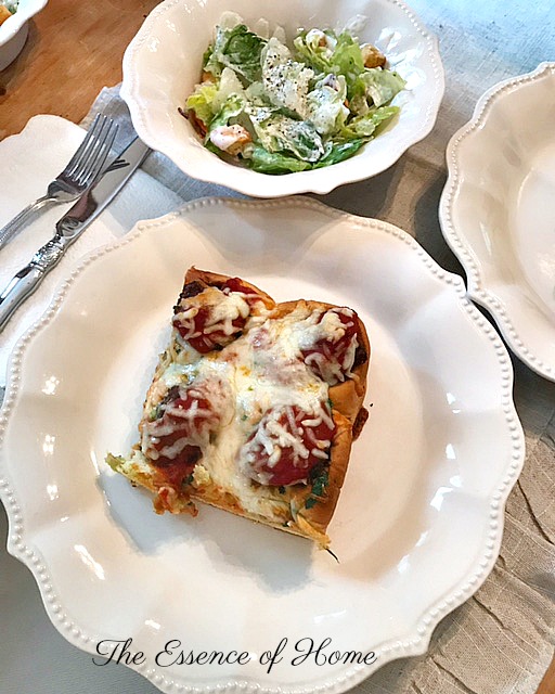 Meatball Stuffed Cheesy Garlic Bread