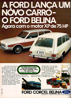 propaganda Ford Corcel Belina - 1971