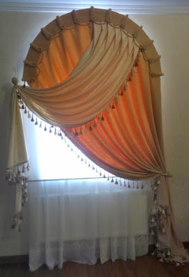 arched window curtain ideas: arched window curtain on one side arched window curtain ideas,arched window curtains