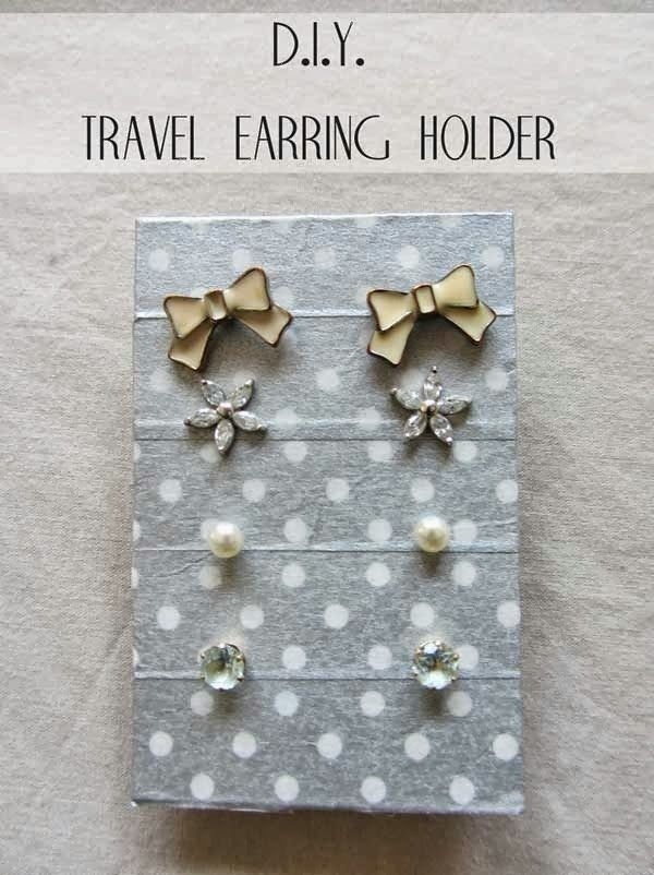 16. Earring Holder - 19 DIY Projects For The Travel Obsessed