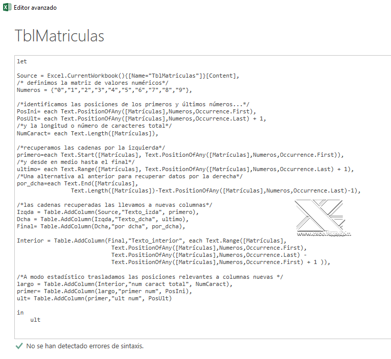 Power Query Funciones M de texto EXCEL FORO Un blog de Excel