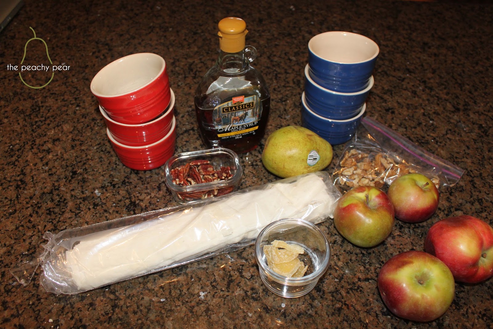 the peachy pear Phyllo Apple Ramekins