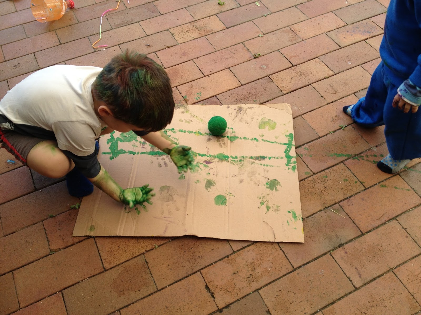 A Real Life Mum Tennis Ball Painting