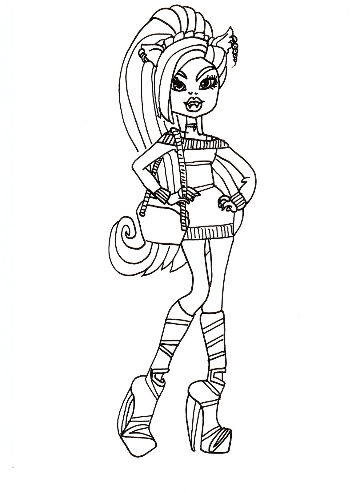 Free Printable Monster High Coloring Pages: September 2012