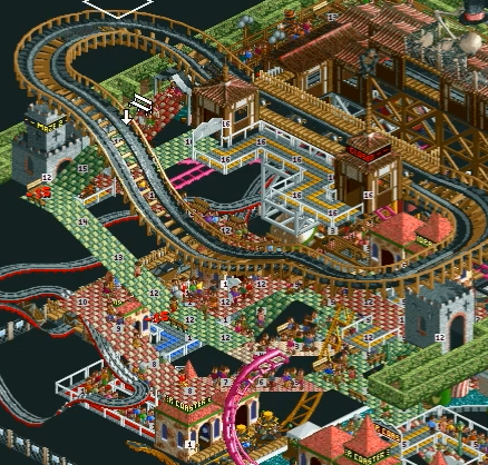 (스압주의) 롤러코스터 타이쿤 장인 - 킹무성