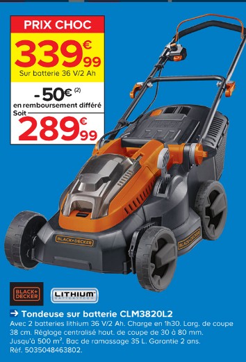 Ventes Privees Sur Internet Tondeuse Lithium Black Et Decker