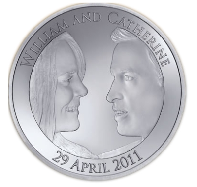 kate william coin. and prince william coin.