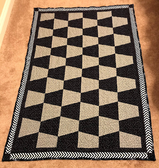 blue quilt for a man