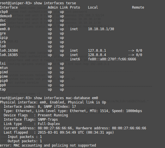 My Home Lab Installing JunOS Olive12.1 in VirtualBox on Linux