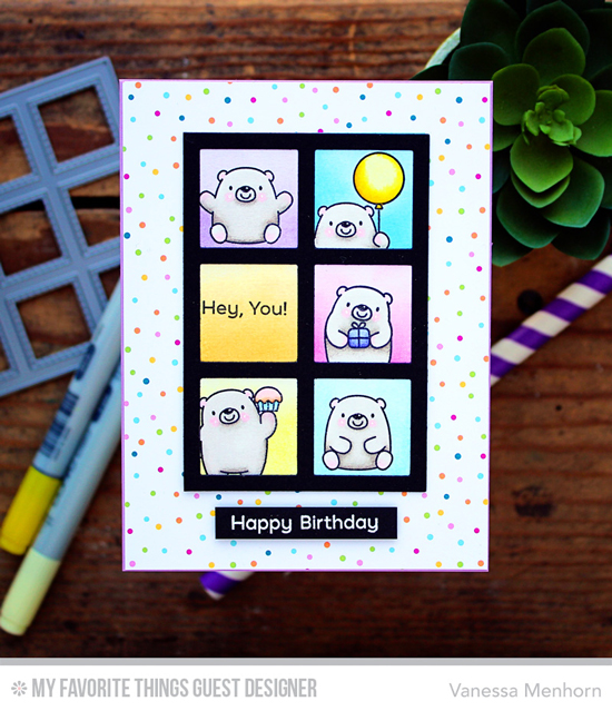 Handmade card by Vanessa Menhorn featuring products from My Favorite Things #mftstamps