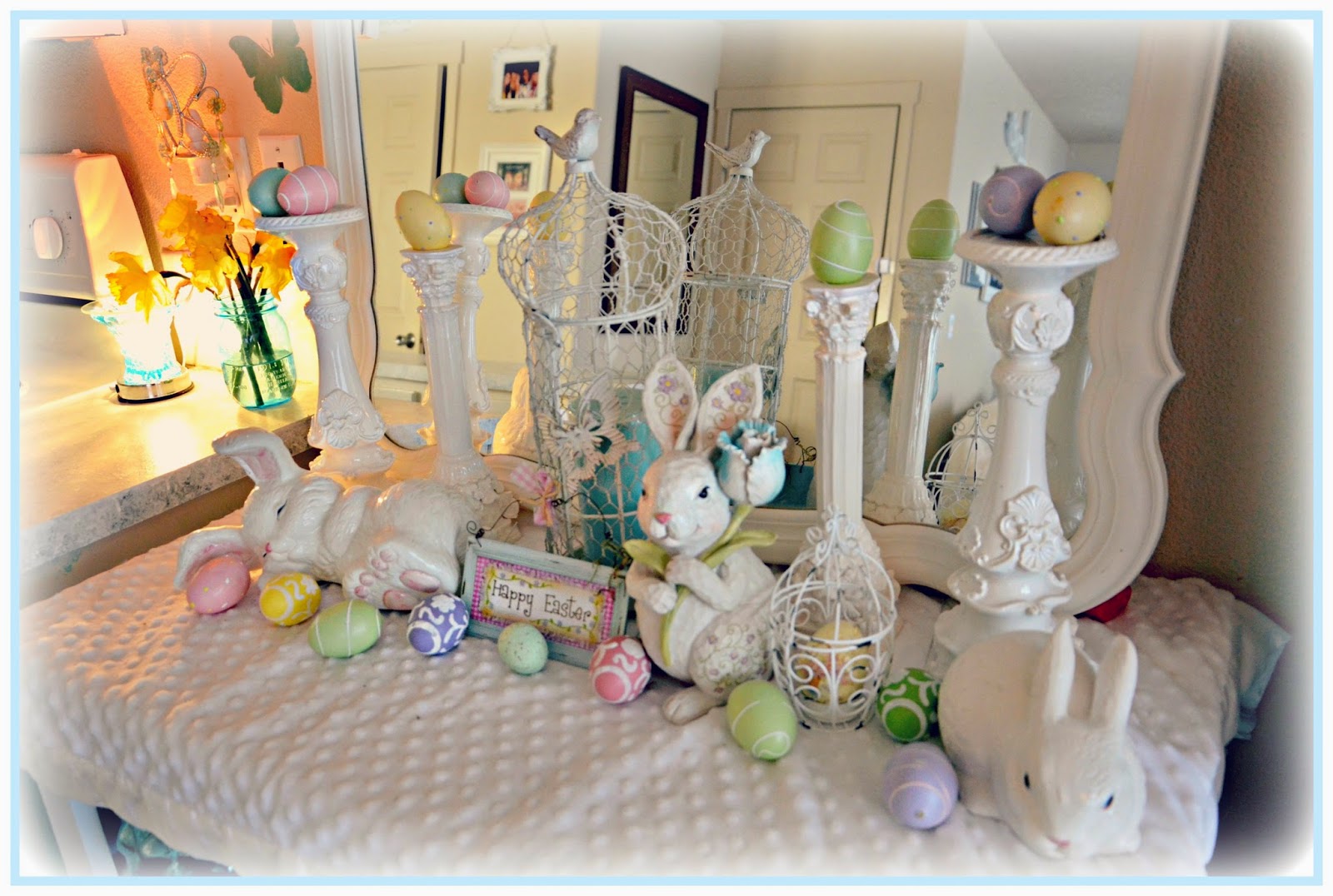 Not So Shabby Shabby Chic Easter Decor & Meet Frankie a new friend