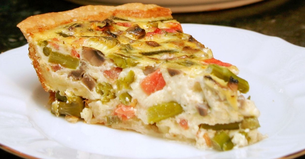 Mushroom Asparagus Quiche