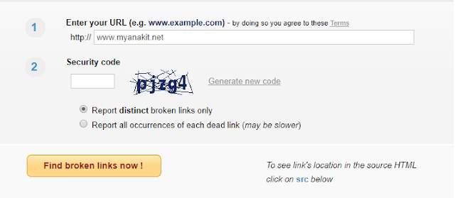 cara cek broken link