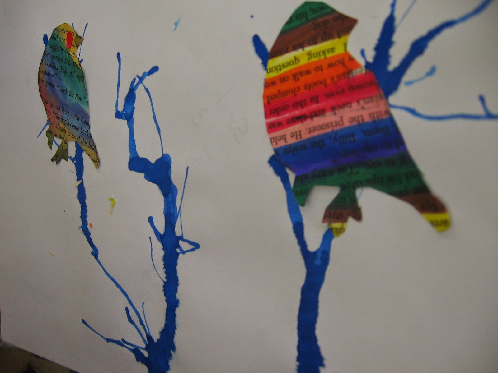 Woodrow Wilson Art: Grade 2 Bird Collage