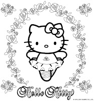 Coloring amp Activity Pages Hello - Hello%2BKitty%2BBallerina