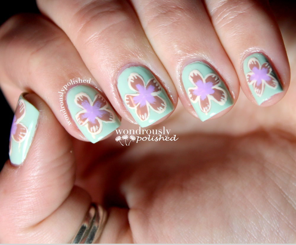 5. Flower Nail Art Charm Slices - wide 2