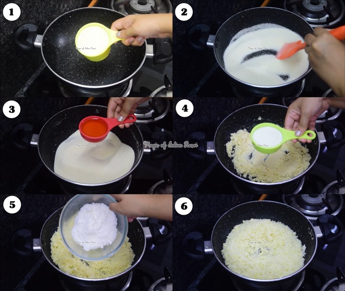 Coconut Rava Modak Recipe - नारियल और रवा लड्डू (मोदक) रेसिपी - Priya R - Magic of Indian Rasoi