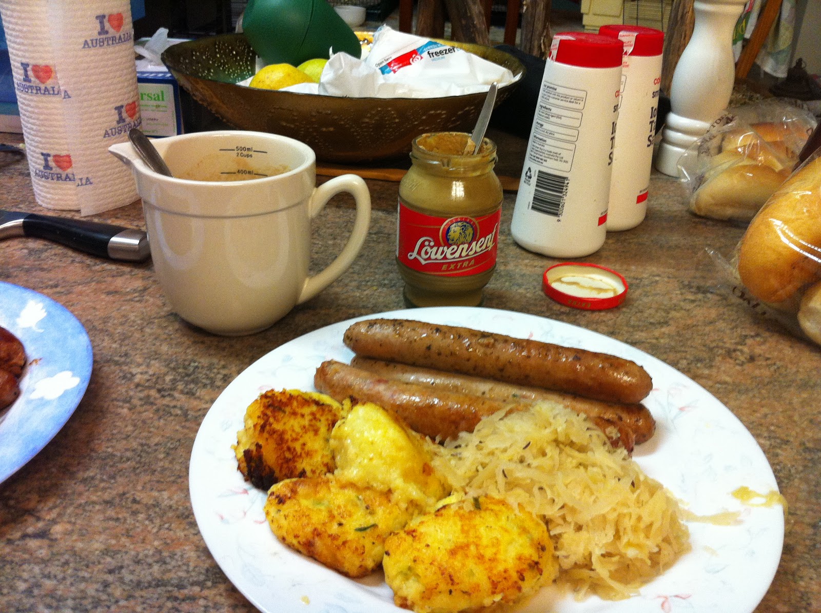 My Place Food Wine and all that goes with it. German Sausages with