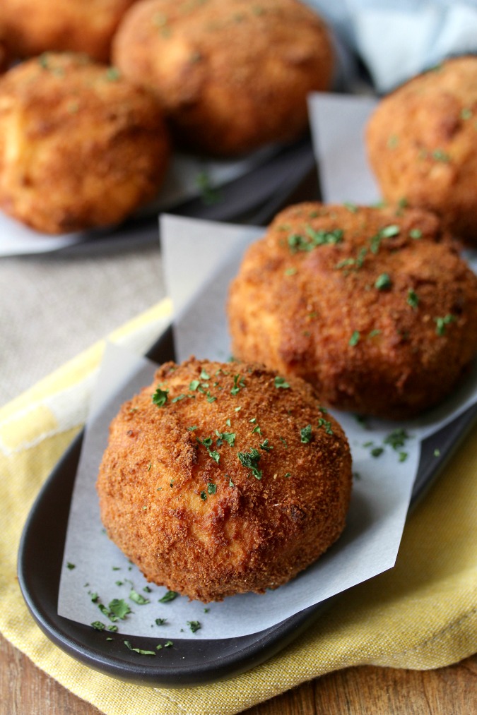 Shrimp Stuffed Cuban Potato Balls FishFridayFoodies Karen's