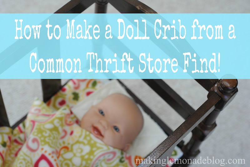 How to Make a DIY Doll Crib (from a magazine rack!) Making Lemonade