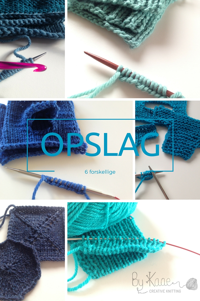 billig håndled sende Knitting By Kaae: 12 måder at slå op og lukke af på i strik