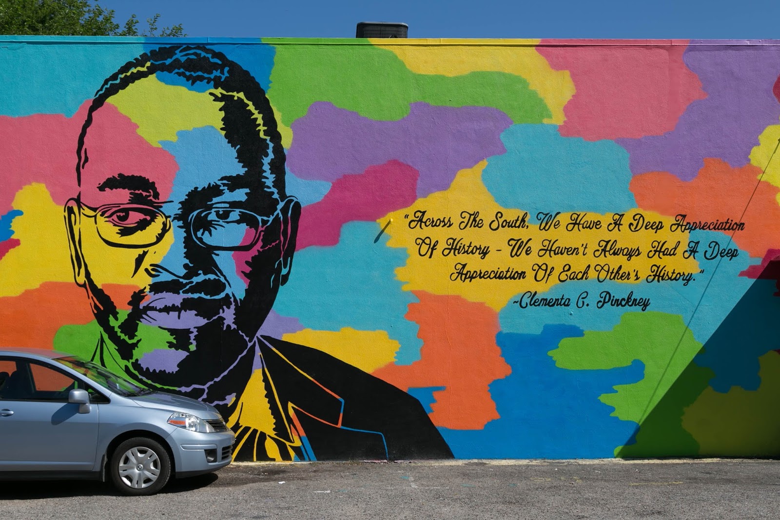 Charleston Daily Photo Mural honoring Reverend Clementa Pinckney