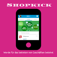 Bekomme Gift Cards für das betreten von Shops Shopkick