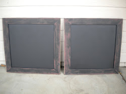 black and barn red chalkboards...SOLD
