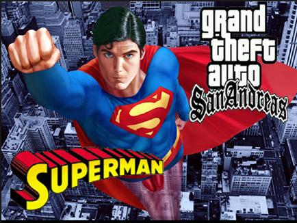 تحميل مود سوبرمان gta sa شرح تثبيت Superman Mod مود الرجل الخارق جاتا سان