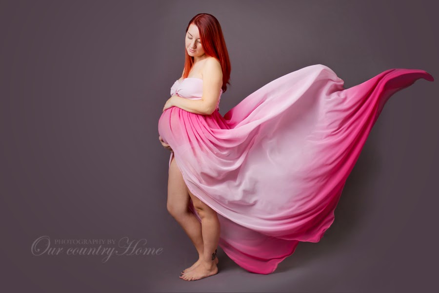 Photography by Our Country Home: Flowing Fabric and Beautiful Belly