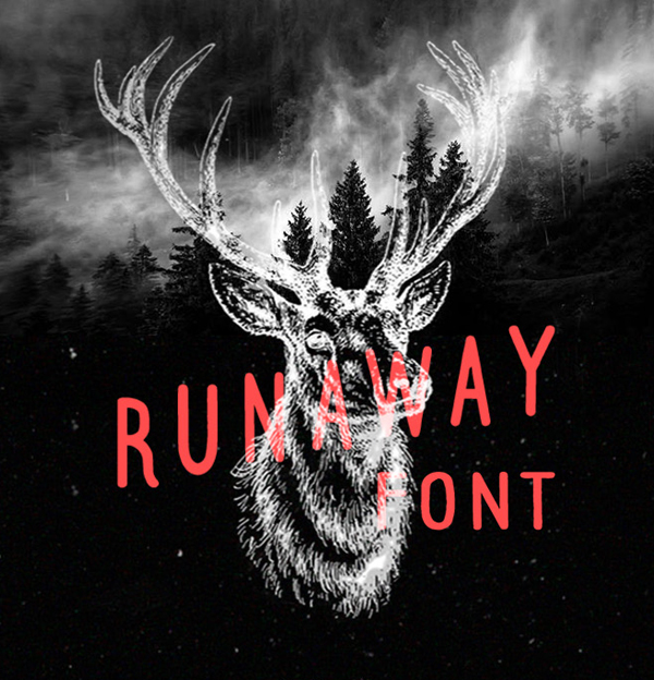 Runaway Free Font Font Terbaru Untuk Desain Grafis - Runaway Free Font