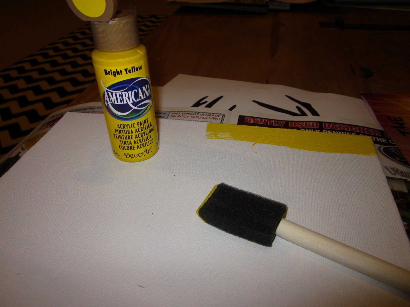 My House Becomes a Home: Cheap Stencil Art