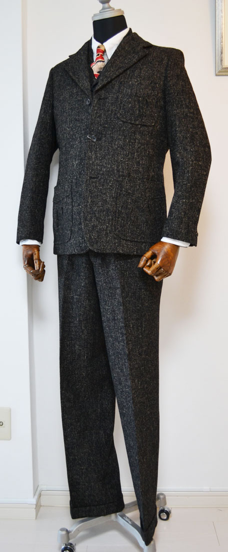 ADJUSTABLE COSTUME: ☆ Black Kemp Wool Suit