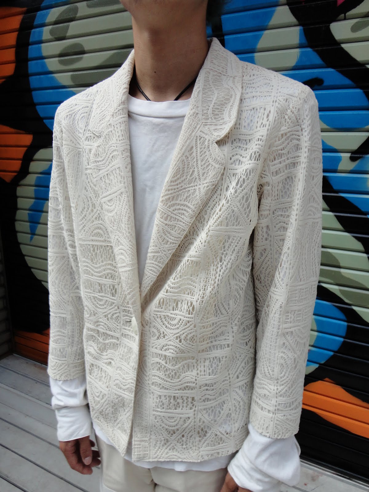 COMMEdesGARCONS 燕尾レースジャケット-