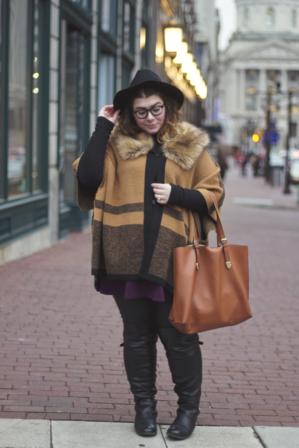 Cold & Faux, an outfit on katielikeme.com faux fur, street style