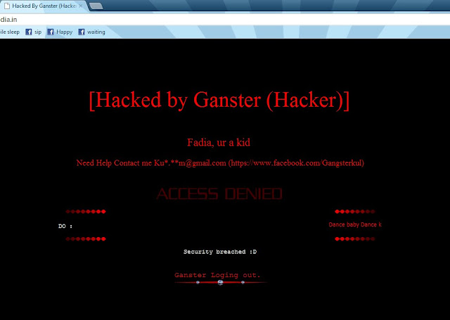 Ankit Fadia site again Hacked and Suspended by Hosting provider