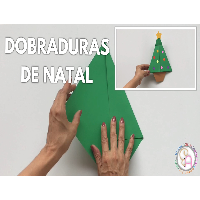 DIY - DOBRADURAS ORNAMENTOS DE NATAL - A Arte de Ensinar e Aprender