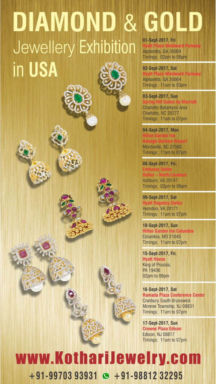 Kothari Jewellery Exhibition Starts from Sep1st Jewellery Designs