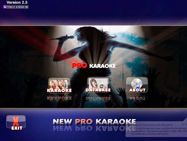 Pro Karaoke v.2.5 Touch Screen Pro Karaoke v.2.5 Touch Screen