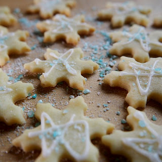 Christmas Star Biscuits with icing