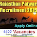 Rajasthan Patwari Recruitment 2015 Online Application Patwari 4400 Vacancies